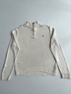 Chaps Ralph Lauren Cream Quarter-Zip Knit Sweater | Size (2XL)