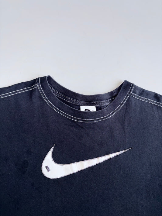 Vintage Nikes Big Swoosh Contrast Stich T-Shirt (XL/2XL)