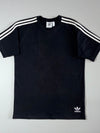 Adidas Originals Black 3-Stripes Logo T-Shirt (M)