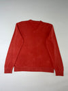 Tommy Hilfiger Premium Cotton Red V-Neck Sweater (L)