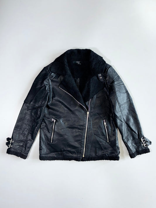 Forever 21 Premium Original Leather Jacket Furr Inside (M)
