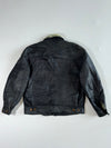 Sorpasso Black Shearling-Lined Leather Flight Jacket (XL)