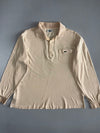 Lacoste Vintage Long Sleeve Pocket Polo — Cream (XL)