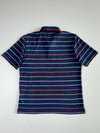 Columbia Navy Striped Polo Shirt (M)