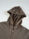 Bean Pole Hooded Zip Jacket – Brown with Plaid Lining (L)