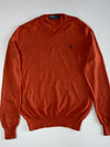 Polo Ralph Lauren V-Neck Sweater, Burnt Orange, Size( L)