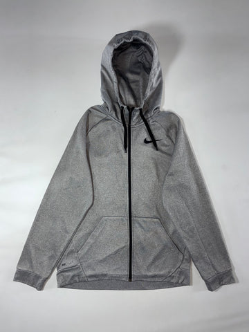 Nike | Dri-FIT Full-Zip Hoodie – Heather Grey | (M)