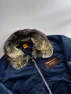 Human Made MA-1 Bomber Jacket with Faux Fur Collar – Navy Blue (L/XL)