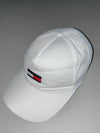 Vintage Tommy Hilfiger White Flag Logo Baseball Cap (Adjustable)
