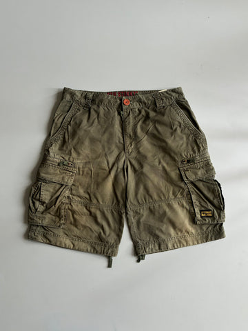 5th Street Vintage Jeans Olive Cargo Shorts (W:34) (L:22)
