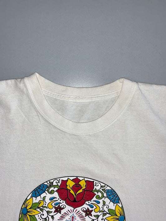 Cancun Mexico Sugar Skull Graphic Tee (L)