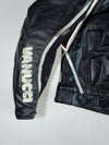 Vanucci Armoured Black Leather Motorcycle Racing Jacket Padded (L)