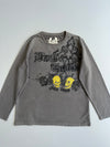 Big Train “Since 1989” Skull Graphic Long Sleeve T-Shirt Washed Charcoal Grey (L/XL)