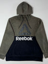 Reebok Colorblock Big Logo Hoodie Olive Black (2XL)