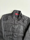 Vintage Puma Quilted Racing Bomber Jacket – Black Y2K (S)