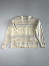 Vintage Lacoste Navy Blue Diamond Knit V-Neck Sweater (2XL)