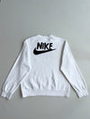Nike | White Sun Rainbow Embroidered Crewneck | (M)
