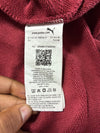Puma Crewneck Sweatshirt – Textured Chest Panel – Dark Red / Maroon (2XL)