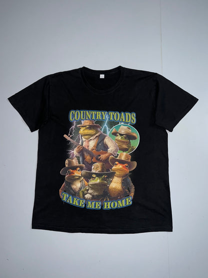 !                            COUNTRY TOADS TAKE ME HOME T-SHIRT Size-  (XL)
