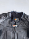 MVD Racewear Vintage Perforated Leather Motorcycle Racing Reflate Jacket (M)