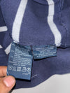 Polo by Ralph Lauren Navy & White Striped Quarter-Zip Sweater (XL)