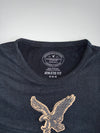 American Eagle Outfitters Athletic Fit Graphic Long Sleeve – Black (M)