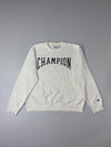 Champion | Cream Arch Logo Crewneck Sweatshirt (M)