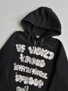 Vintage Stüssy Graphic Zip-Up Hoodie (XL)