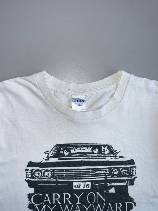 Supernatural “Carry On My Wayward Son” Impala Graphic T-shirt (S)