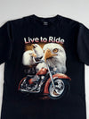 Thanabat | Live to Ride Eagle Graphic Tee | (XL)