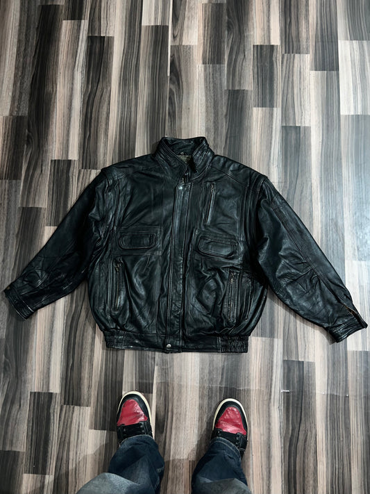 Zuper Premium Original Leather  Convert in Half Jacket (L/Xl)