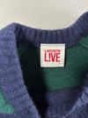 Lacoste Live Colorblock Navy Green Burgundy Knit Sweater – Size 7 (XL)