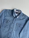 Tommy Hilfiger Indigo | Chambray Double Pocket Shirt | (XL)