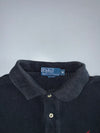 Polo Ralph Lauren Classic Pique Polo Shirt Black with Red Pony (L)