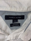 Tommy Hilfiger Short Sleeve Button-Up Shirt - White, Custom Fit (XL)