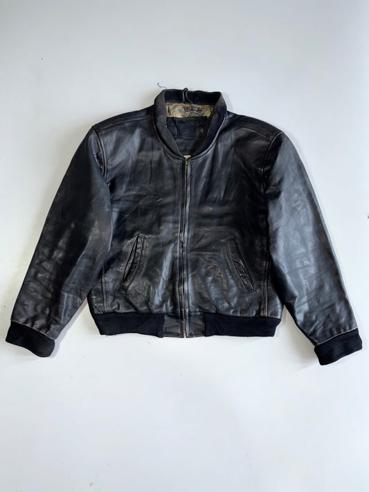 Super Premium Original Pure Leather Jacket (Print Inside)(XL)