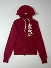 Vintage Roots Canada Maroon Zip-Up Hoodie (XS)