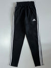 Adidas Black White 3-Stripe Track Pants Elastic (W:26|L:39)