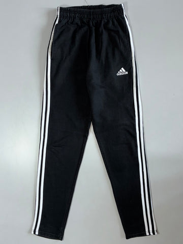Adidas Black White 3-Stripe Track Pants Elastic (W:26|L:39)