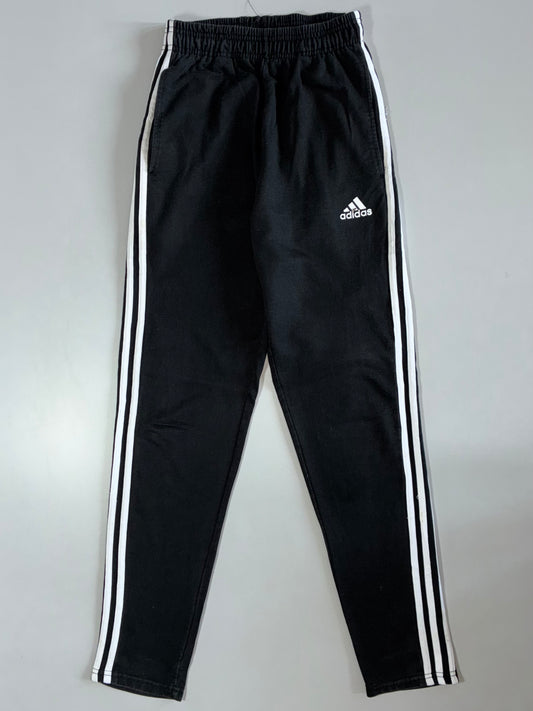 Adidas Black White 3-Stripe Track Pants Elastic (W:26|L:39)