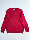 Chaps Red Cotton Knit Crewneck Sweater – (XL)