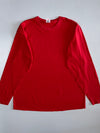Fruit of the Loom Classic Valueweight Blank Long Sleeve Tee Red (XL)