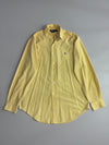 Vintage Polo by Ralph Lauren Yellow Windowpane Check Shirt aYarmouth 100% Cotton(XL)