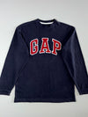 GAP Arch Logo Long Sleeve Tee – Navy (S)
