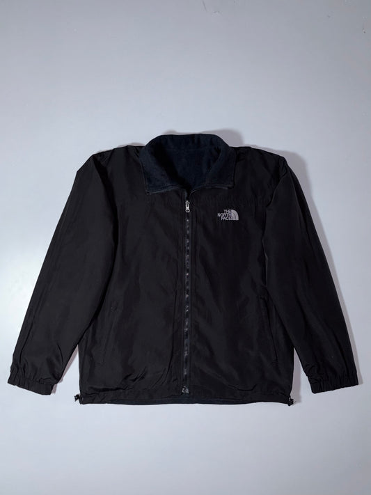 The North Face Reversible | Black Full-Zip Fleece Jacket | (XL)