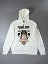 Devil Jizo Bosatsu Japanese Embroidered Hoodie (White) (L)