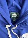 Roots Canada Beaver Logo Sleeve Print Pullover Hoodie Royal Blue (S)