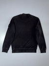 Stone Island Black Crewneck Sweatshirt with Signature Badge(M)