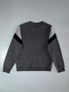 Youngpolo Vigor Colorblock Crewneck Sweatshirt  Grey/Black (XL)