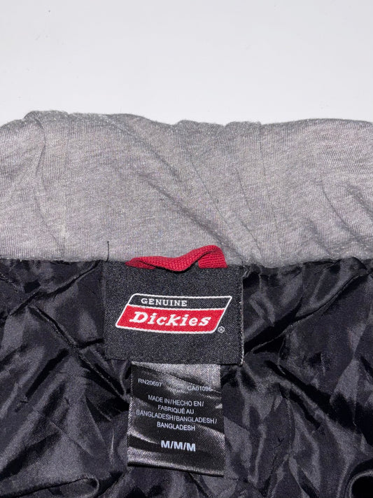 Dickies Quilted Flannel-Lined Hooded Chore Jacket – Washed Black,  (L)